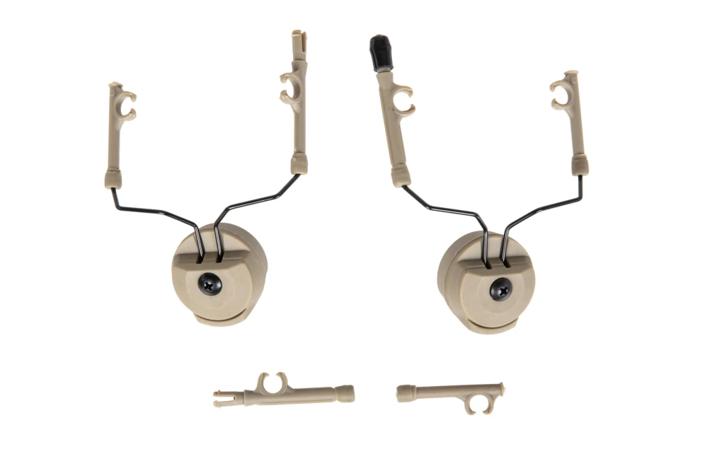 Adaptér náhlavní soupravy TacSky typu Comtac pro lišty MTEK Dark Earth