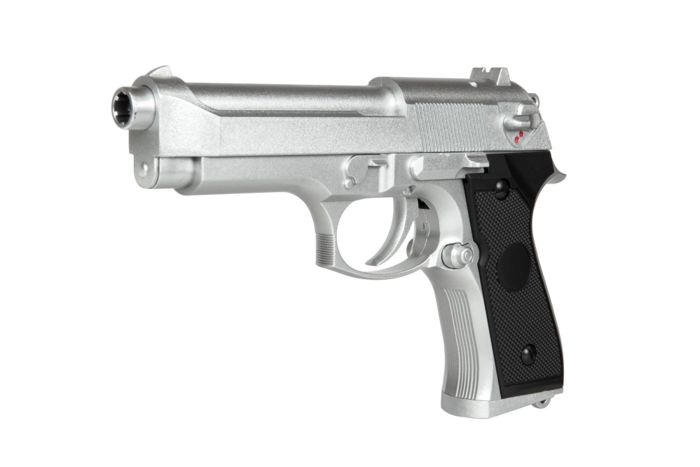 CM126 Electric Pistol Replica Silver (with battery)