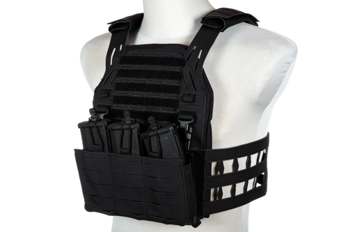 Stegadon lasergesneden tactisch vest - Zwart