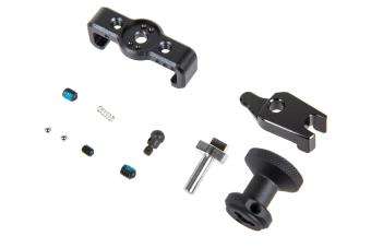 Palanca de recarga Tipo 2 TTI Airsoft ampliada con selector de disparo para AAP01 Negro