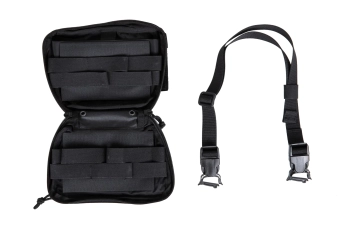 Poche tactique suspendue avec boucle QR Wosport Black