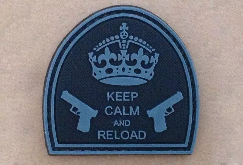 Naszywka - Keep Calm And Reload - Black