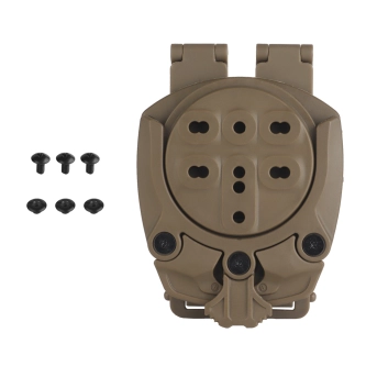 Adaptateur d'holster tactique universel à 360 degrés Wosport GB-ACC-21 Coyote Brown