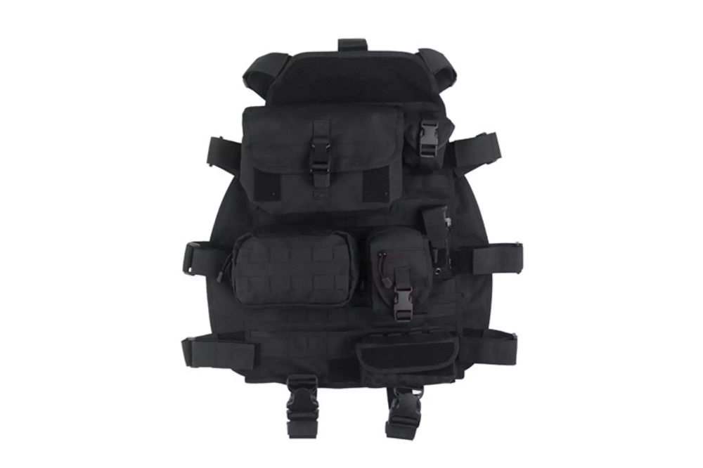 Funda de asiento MOLLE grande - negra