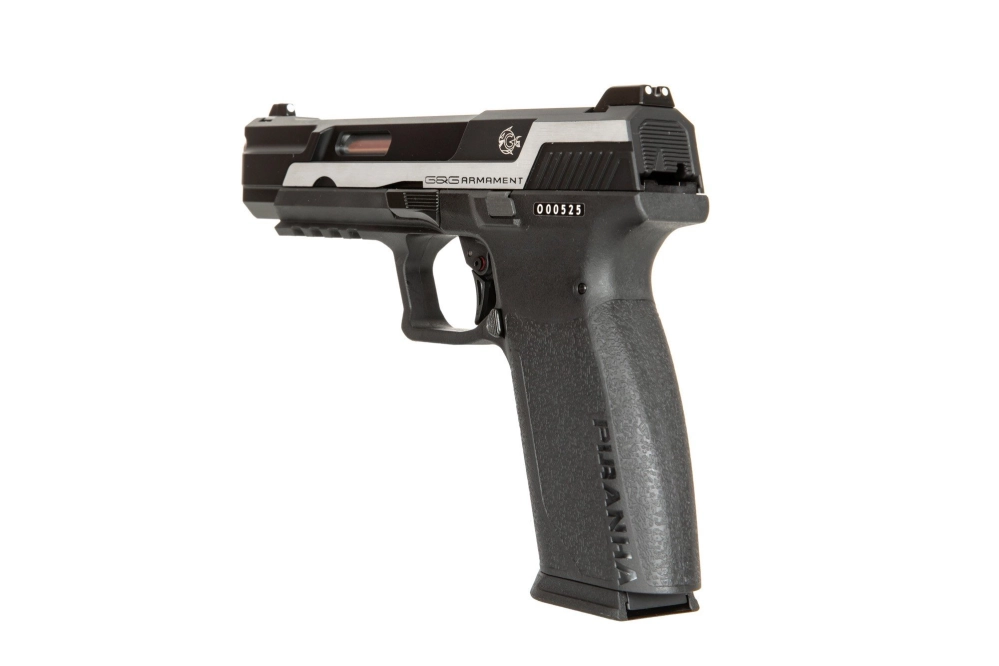 Piranha MK I pistol replica - silver