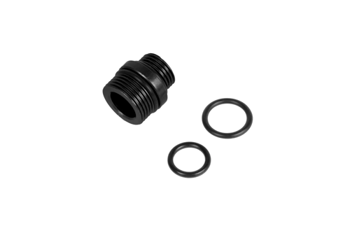 Adapter voor geluiddempers van 11mm CW naar 14mm CCW PCU Zwart