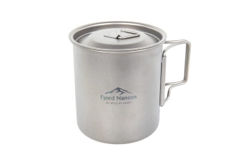 Titanový hrnek Fjord Nansen Jacon 400ml Stříbrný