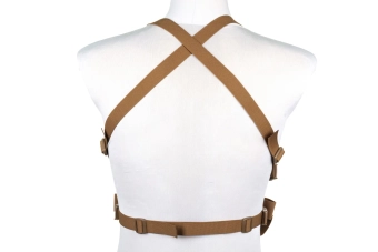 Minimalistická hrudní vesta Wosport VE-108 Coyote Brown