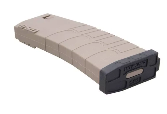 120rd mid-cap magazine for M4/M16 type replicas - tan / black