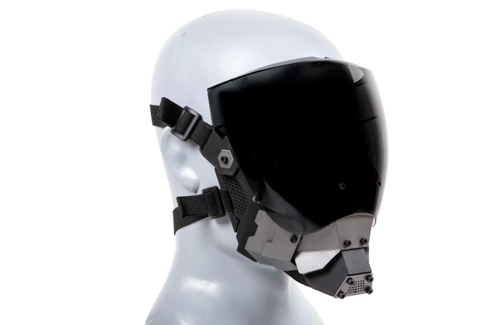 Cyberpunk Commander Mask – Black