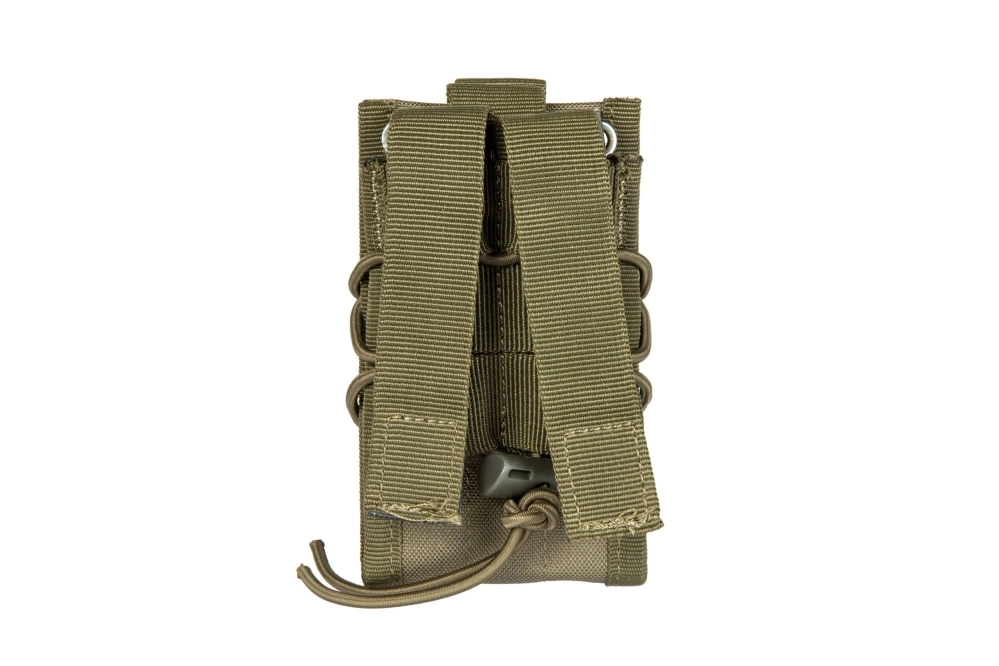 Double shingle-type magazine pouch - olive green