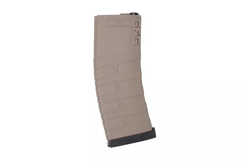120rd mid-cap magazine for M4/M16 type replicas - tan / black