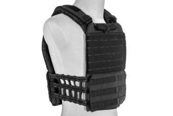 MOLLE/Laser-Cut Plate Carrier Tactical Vest - Black