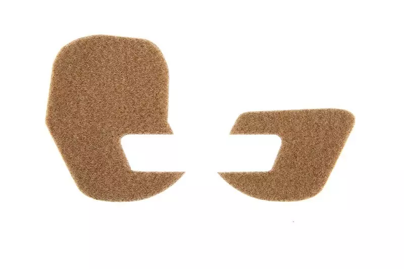 Pegatinas de velcro para los protectores de oídos - Tan
