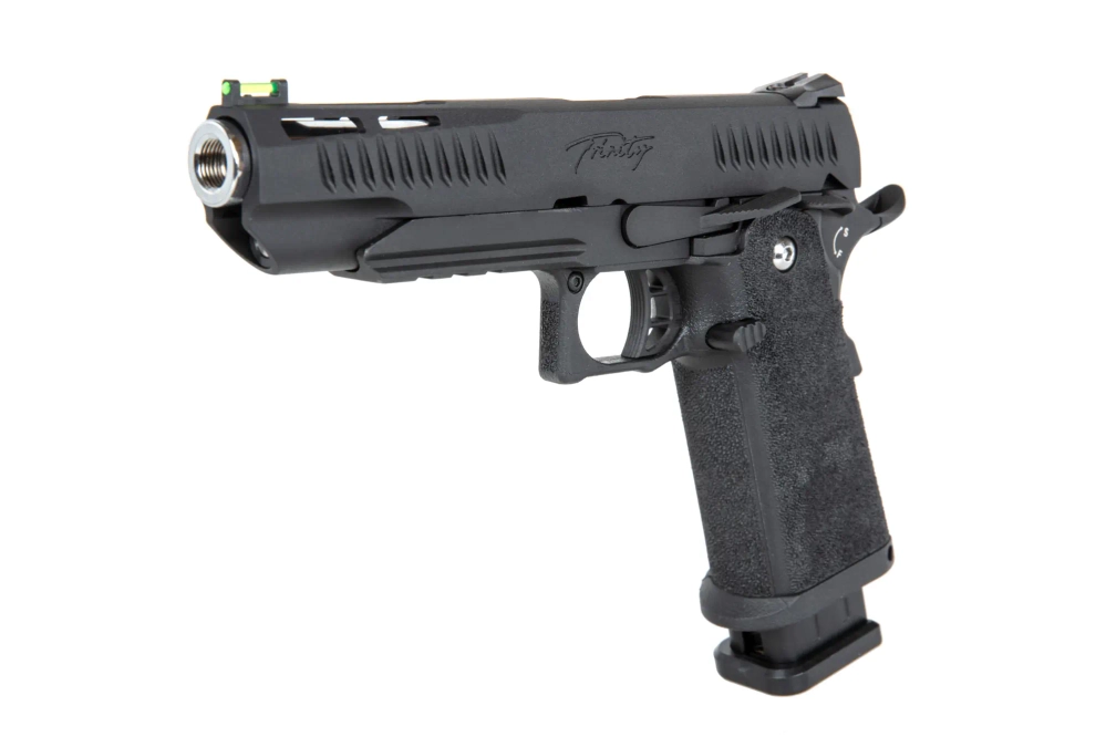 Airsoftová pistole Modify Trinity Hi-Capa 5.1 (Hliníkový závěr) Green Gas Černá