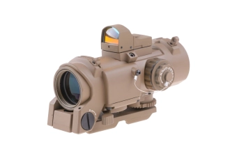 4x32E spotting scope met minicollimator - tan