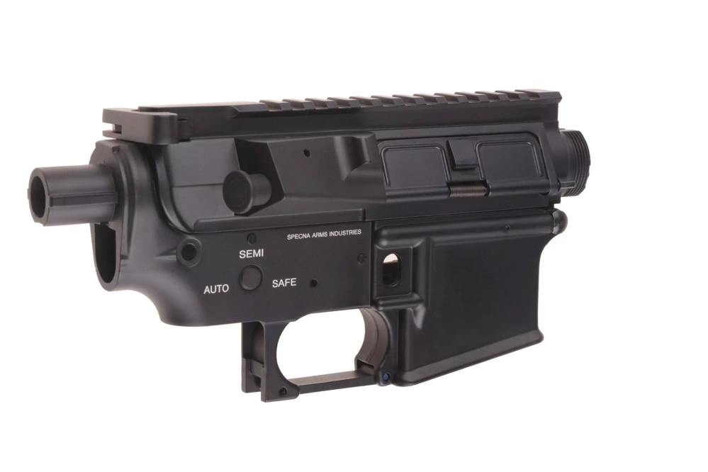 Metal Receiver (MP129B) for M4 Assault Rifle Replicas - SA Logo