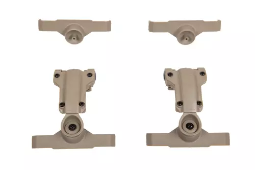 Adaptateur de casque MSA Sordin pour rails MTEK (Type AMP) - Terre foncée
