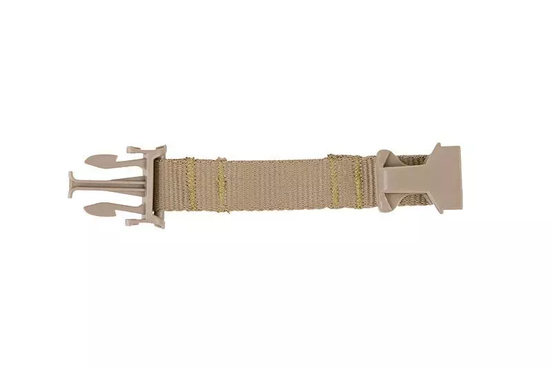 Helmet lengthening belt - dark earth