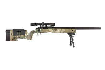 Airsoftová odstřelovací puška SA-S02 CORE™ s optikou a dvojnožkou - MC