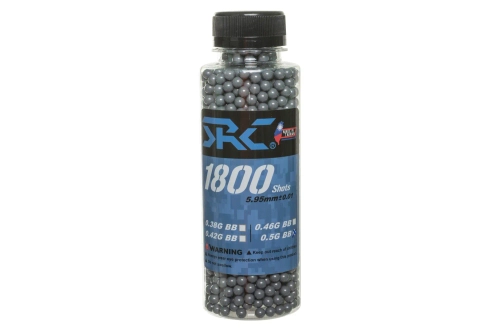 SRC kogels 0,5g flesje 1800 stuks Grijs