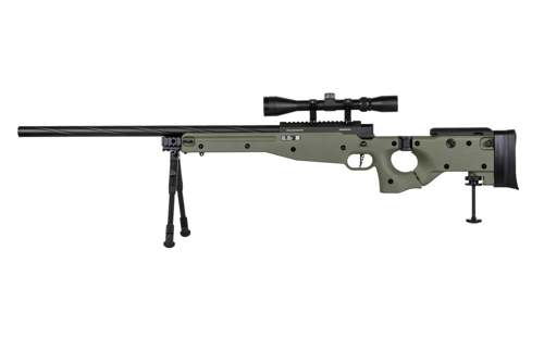 Replika karabinu snajperskiego Specna Arms SA-S14 EDGE™ z lunetą i dwójnogiem Oliwkowa
