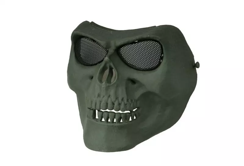 Skull Style face mask - olive