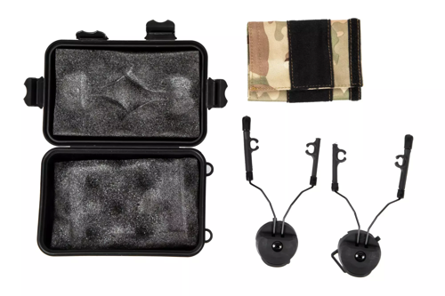Adaptateur de l'ensemble de type Comtac I ou Comtac II à un casque - noir