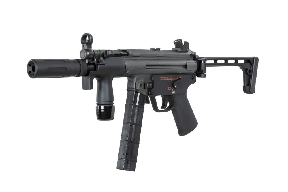 ASG BOLT Airsoft SWAT K (B.R.S.S) machinepistool met dummy geluidsdemper