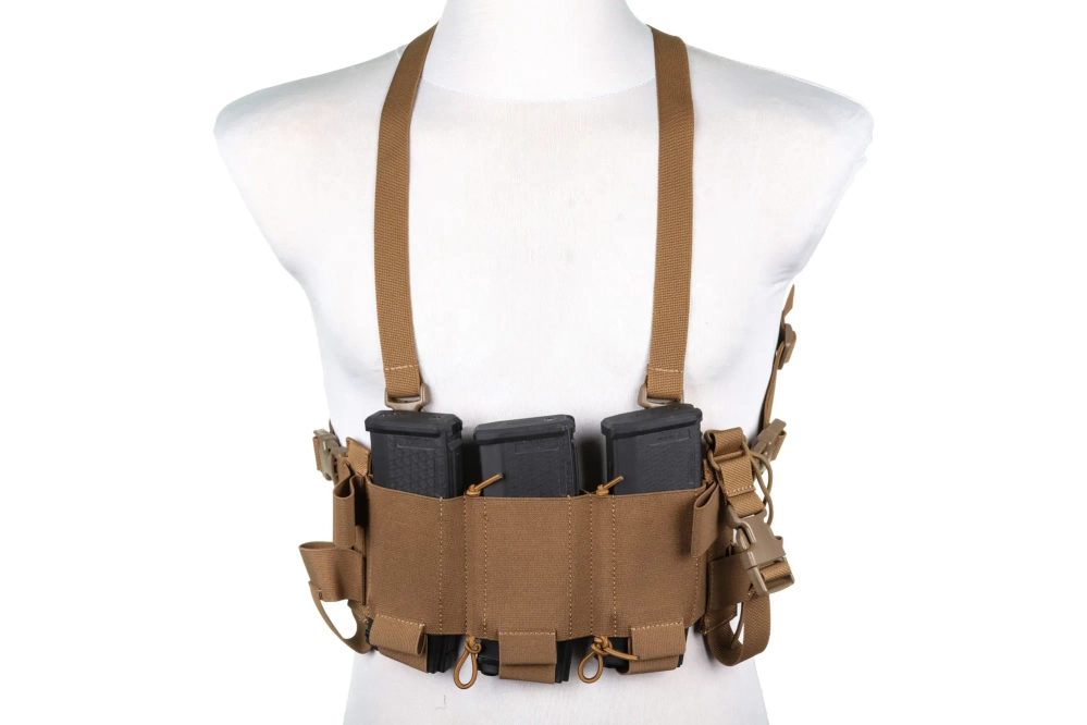 Gilet Minimalist Chest Rig Wosport VE-108 Coyote Brown