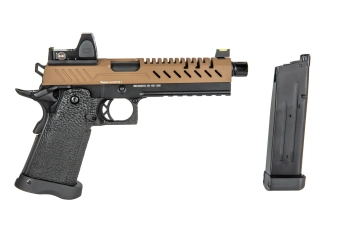 Pistolet airsoft Vorsk hi-capa 5.1 BDS - tan/noir