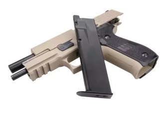 F226 MK25 green-gas pistol replica – sand