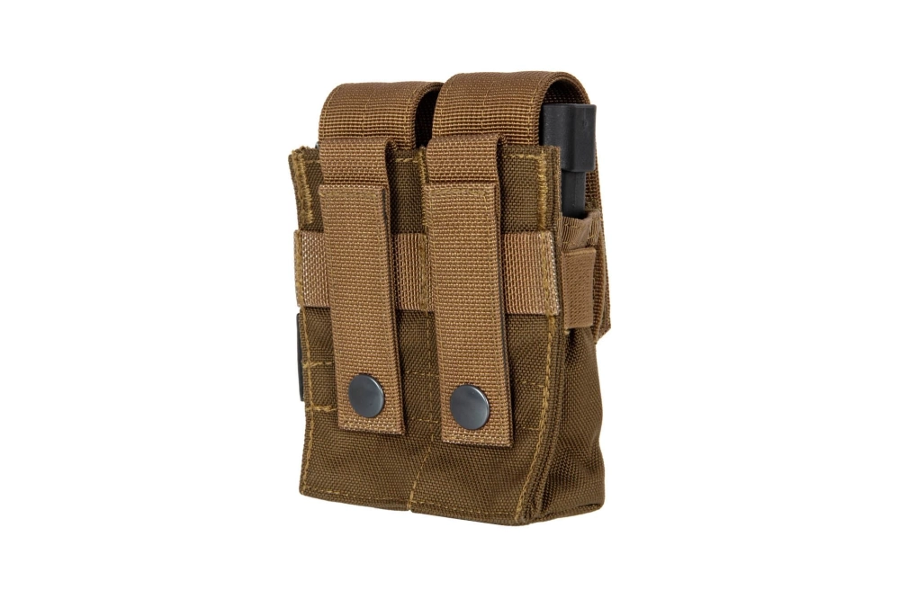 Pochette double pour chargeurs 9mm - Marron Coyote