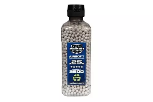 Valken Tactical BIO 0.25g BBs - 2500 Pcs Bottle