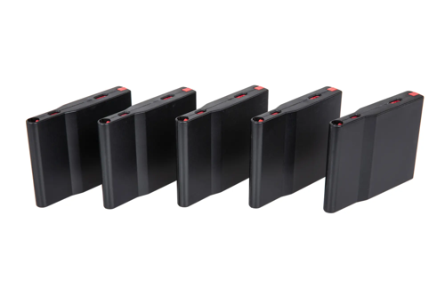 Sada 5 polymerových zásobníků pro repliky SRS Silverback Black