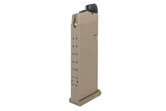 Green gas magazine 24 East Crane BBs for Glock 17/18/34 type replicas MA011 Flat Dark Earth