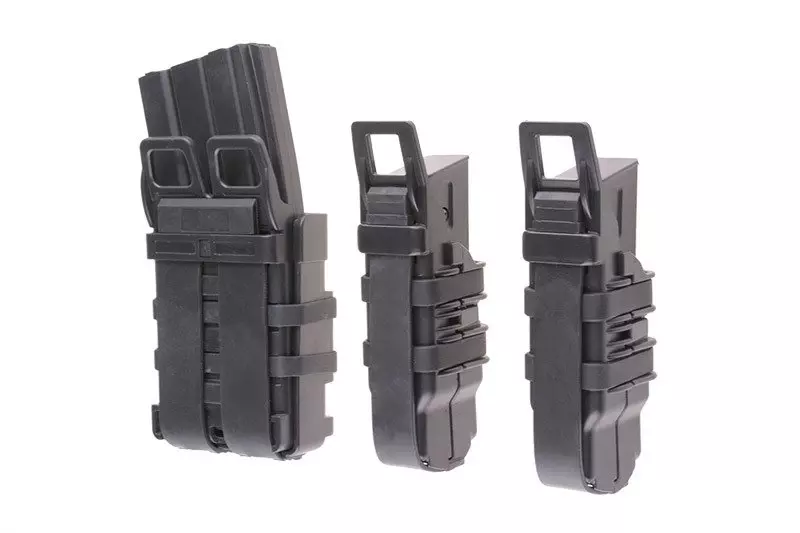 Set de pochettes Open III (2 XS+1 M) pour chargeurs pistolet owe + 5,56 - noir