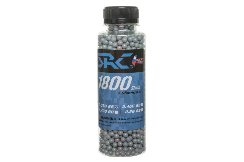 Bolas SRC 0,38 g frasco 1800 uds Gris