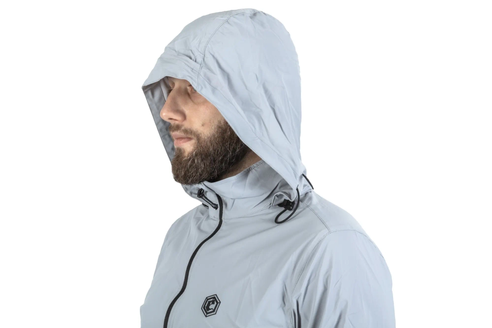 Emerson Gear Blue Label Star Light Grey Bunda proti větru