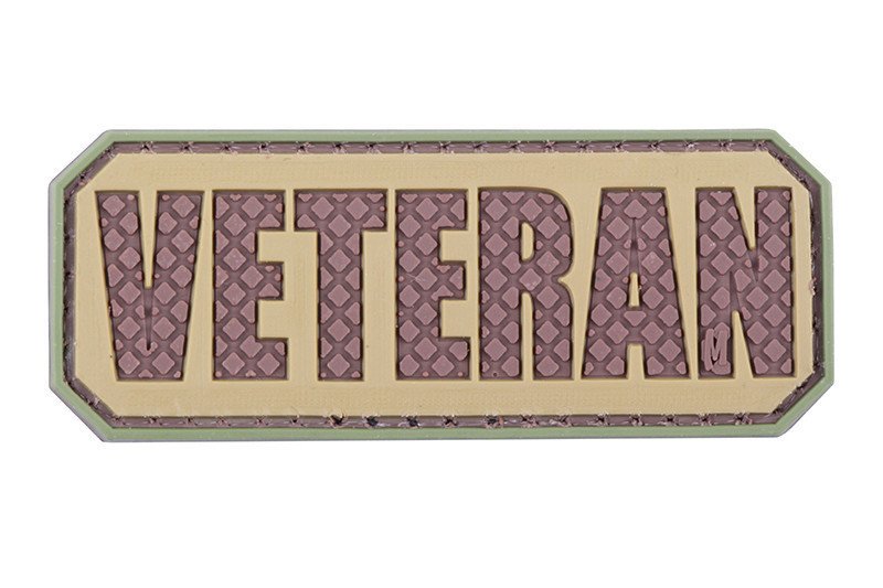 Naszywka 3D - Veteran - olive