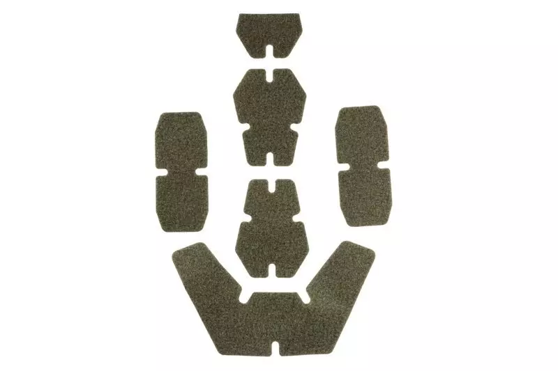 Velcro sticker set for helmets - olive green