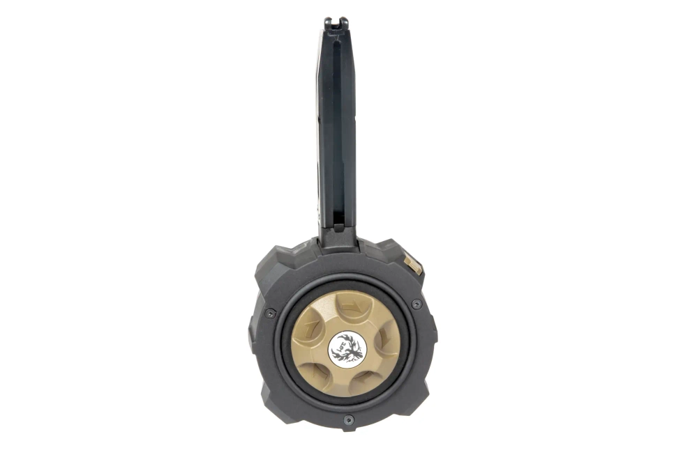 Cargador de munición de tambor de gas 130 bolas para armas de airsoft M92