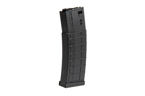 Long chargeur hi-cap 450 boulettes pour répliques M4/M16 - noir