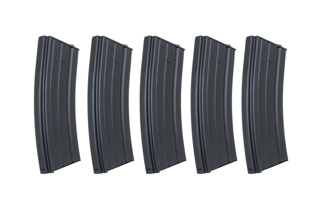 Juego de 5 cargadores metálicos de 30 bolas Specna Arms Negro