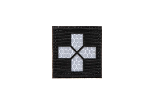 Écusson réfléchissant MED Cross - Noir