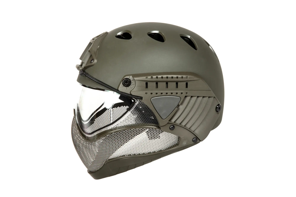 Casco Réplica Cara Completa Primero - Verde