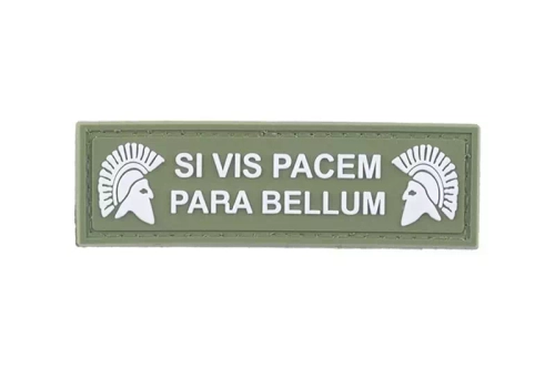 Nášivka 3D - SI VIS PACEM PARA BELLUM - zelený