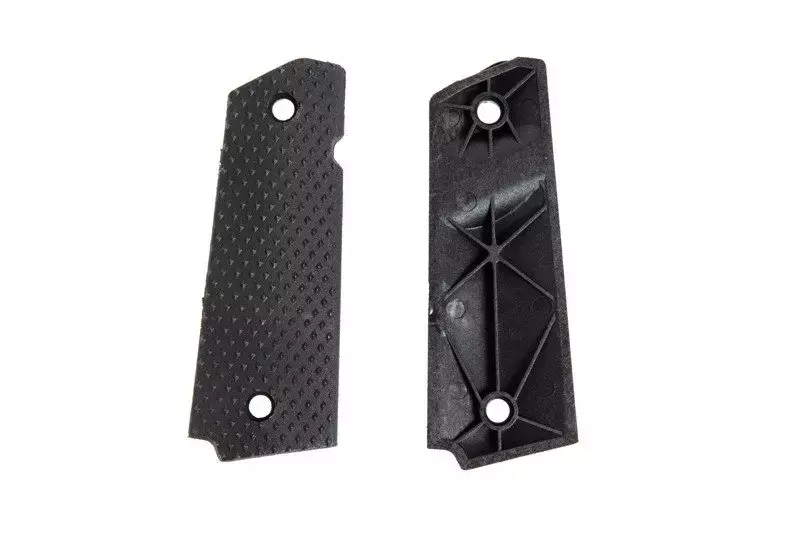 Revêtements en polymère gripu TYPE A pour pistolets type Colt 1911 - noir