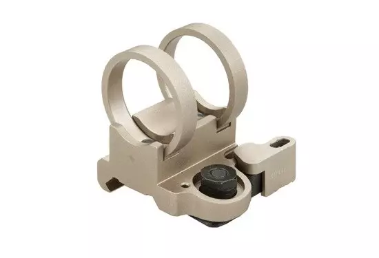 Montaż na latarke QD na szynę RIS - piaskowy