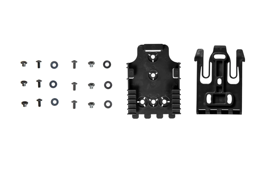 Montura Cierre rápido para fundas y estuches (juego) - negro